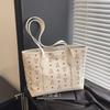 Bolsa Versátil de Grande Capacidade para Mulheres 2025 Nova Moda Bolsa Tote de Ombro Estilo Verão Bolsa de Axila para o Dia a Dia Bolsa Grande