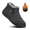 Zapatos de algodón invierno transfronterizos TEMU botas de nieve talla grande poliuretano más terciopelo engrosados botines protección contra el frío al aire libre cálidos zapatos de algodón