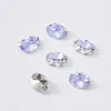 Novos Pedras de Strass e Acessórios Irregulares para Nail Art em Cristal K9 Sem Base, Diamante 3D Empilhado, Formato de Ovo de Pombo