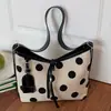 Bolsa de Ombro Relaxada com Bolinhas Simples para Mulheres 2026 Verão Nova Moda de Alto Valor para o Dia a Dia