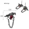 Amor y Espacio Profundo Amor y Espacio Profundo Mercancía Pendientes Anillos Accesorios Nuevo Cuervo Gótico