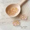 Flor de Cerezo TempranaSentimiento de PrimaveraRosa y VerdeVidrio ChecoHecho a Mano con CuentasPulsera DIYAccesorios de Material para Hacer Pulseras a Mano