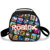 Bolsa de Almuerzo para Estudiantes de Primaria, Bolsa de Picnic, Bolsa de Hielo Redonda, Bolsa Térmica con Estampado Divertido, Bolsa de Hombro Única, Bolsa de Almuerzo de Dibujos Animados