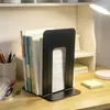 Estante de mesa quadrada, espessa e ampliada para estudantes para guardar livros, suporte de metal para livros de grande capacidade para biblioteca escolar