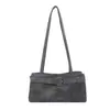 Tendência transfronteiriça bolsa quadrada pequena fresh feminina 226 outono nova decoração de cinto de couro bolsa de ombro único bolsa para axila de deslocamento