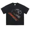 Camiseta de Manga Corta Estilo Nuevo 2026 con Estampado de Cabeza de Perro, Chaleco de Manga Corta Estilo Retro Americano Desgastado, Camiseta de Manga Larga de Marca de Moda