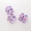 Meias de Chão Estilo Coreano para Bebês Meninas Renda Laço Meias Barco Meias Barco com Buraco Primavera e Outono Crianças Antiderrapantes