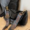 Bolso Grande de Mujer Otoño/Invierno 2026 Nuevo Diseño de Nicho Vintage Correa Ancha Bolso de Hombro Cruzado Bolso de Empanada Plisado