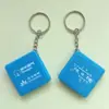 Regla Cuadrada Pequeña de Acero con Llavero del Fabricante, Cinta Métrica de Acero, Cinta Métrica de Regalo, Caja de Regalo, Portátil para Uso Doméstico