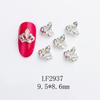 Nova Arte de Unhas Liga Diamante K9 Joias Nupciais Oval Formato Especial Coroa Acessórios Decorativos Joias para Arte de Unhas Estilo Estilo Japonês