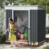 Casa de Metal Externa com Telhado, Pátio de Jardim Externo Móvel, Casa Modular Móvel, Casa Pré-fabricada Desmontável Montada