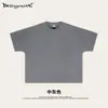 Secado en Calle Nueva Primavera y Verano Marca Americana de Moda Caja Corta Mangas Amplias t Talla Grande Holgada Cuello Redondo Camiseta de Manga Corta para Hombre