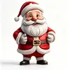 Adornos acrílicos de Papá Noel más vendidos para decoración del árbol de Navidad en casa y decoraciones colgantes para escenas de fiesta