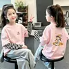 Camiseta de manga larga a rayas de algodón puro para niña, top nuevo estilo primavera/otoño 2026 para niños, atuendo de otoño para niñas pequeñas, camiseta interior de dibujos animados