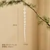 Decoración Navideña Colgante de Nuevo Producto Transfronterizo Perla de Hielo Gota de Agua Cadena Colgante Copo de Nieve Transparente Colgante Acrílico