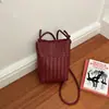 Coleção Outono 2026: Bolsa de Mão Pequena Tecida de Luxo, Bolsa de Ombro Feminina, Bolsa Saco, Bolsa Transversal para Celular, Bolsas Femininas no Atacado
