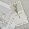 Cielo estrellado flor seca Día de la Madre tarjeta de felicitación bendición escrita a mano Festival de la Diosa tarjeta de felicitación de dibujos animados postventa flores tarjeta de agradecimiento