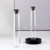 Garrafa de Vidro Selada com Rolha de Borracha de Quatro Pontas, Armazenamento de Pequenas Contas Douradas, Frasco Experimental Alto e Esguio, Mini Frasco Vazio