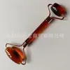 Masajeador de Jade Palo de Masaje Cristal Rosa Jade Rodillo de Doble Cabezal Lifting y Adelgazamiento Facial Especial para Salón de Belleza Tabla Raspadora