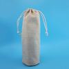 Suministro de Fábrica Imitación Lino Bolsillo Paquete Botella de Agua Hogar Cordón Bolsa de Lino Diseño Doble Cordón Bolsillo Paquete Portátil