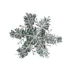 Nuevo colgante navideño de copo de nieve sinuoso, copo de nieve blanco, adornos para árbol de Navidad, pequeño colgante de copo de nieve hueco