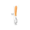 Cuchara de Acero Inoxidable 304, Vajilla Infantil Estilo Escandinavo, Cuchara y Tenedor de Aprendizaje para Bebé, Cuchara para Suplemento Alimenticio de Bebé, Vajilla Portátil