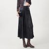 Falda Larga Issey Miyake con Pliegues, Corte A, Dobladillo Ancho, Sensación de Alta Gama, Cintura Elástica, Corte Holgado, Falda Plisada Versátil, Elegante