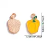 Série de Frutas e Vegetais Mais Vendida no Exterior Pingentes com Gotejamento de Óleo Acessórios de Joias de Liga DIY Pingentes Decorativos para Colar e Pulseira