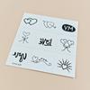 Nueva pegatina de tatuaje pequeña y fresca de dibujos animados para niños, linda mariposa, flor, cuerpo, patrón pequeño, pegatina para dedos con viento