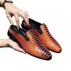 Sapatos de Couro Masculinos para Casa Plus Size 40-50 Verão Meio Fechados Sandálias Sapatos Preguiçosos Masculinos