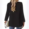 Traje Casual de Color Sólido con Solapa, Corte Delgado, Botón Único, Elegante Blazer para Mujer, Nueva Moda Europea y Americana 2026
