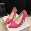 Tallas grandes 35-50 tacones altos tacón de aguja 10cm suela roja odio cielo alto 12cm zapatos de trabajo sexys accesorios amor de pies zapatos