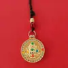 Estilo Étnico Chino Brújula de Aleación Colgante de Collar Decoración Colgante Accesorios Metálicos Colgante para Hombres y Mujeres Regalo de Alta Gama