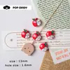 DIY Manzana Cuentas Pintadas a Mano de Alta Calidad Caramelo Pop Cadena para Teléfono Móvil Colgante Lindo e Interesante Colgante para Bolsos Cuentas