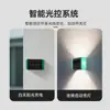 Luz lavaluces de pared exterior para villa, luz solar decorativa para jardín y patio, farola solar integrada de pared con batería de larga duración