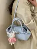 Nova Coleção Outono/Inverno 2025, Bolsa Simples e Texturizada para Axila, Bolsa de Trabalho de Alto Padrão com Grande Capacidade, Bolsa Baguete Retro de Nicho