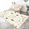 Alfombra de dibujos animados para sala de estar, venta al por mayor, ligera, de lujo, nórdica, para dormitorio, suelo, estudio, mesa de centro, manta, tienda