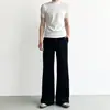Pantalones de Traje Lisos de Color Caída Moda Retro Americana para Hombre Otoño 2026 No Planchar Tacto de Alta Gama Ligeramente Acampanados Largos
