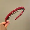 La diadema de tela de lunares estilo coreano realza la elegancia, la dulzura y la juventud, aumenta la altura, es ultrasuave y no daña el cabello, adecuada para lavarse la cara, maquillarse y sujetar el cabello en su lugar.