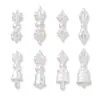 Plata S925 Plata Lisa Grande Campana Vajra Plata Lisa Accesorio Nube Trasera DIY Accesorio Pulsera Bodhi