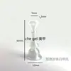 Soporte Magnético Transparente Pequeño de Plástico para Exhibición de Uñas con Base Transparente como Hielo, Herramienta Magnética Fuerte para Uñas