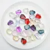 Contas de Folha de Salgueiro Torcido Multicores com Furo Reto Assimétrico Contas de Vidro DIY Colar Pulseira Joias de Orelha Acessórios para Miçangas