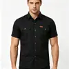 Comercio Exterior Transfronterizo 2026 Camisa de Manga Corta para Trabajo con Cuello de Solapa Verano Holgada de Gama Alta Ropa de Trabajo Europea y Americana Camisa Casual