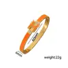 Pulsera con Letra H de Esmalte para Mujer, Pulsera con Cierre de Acero Inoxidable, Estilo de Moda Europeo y Americano de Alta Gama, Pulsera de Pareja que no se Desvanece