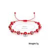 Pulseira Popular de Olho Grego de Vidro Tecido da Amazon para Mulheres, Pulseira de Contas Mais Vendida Transfronteiriça Europeia e Americana, Joia de Mão para Casais