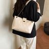 Bolso Tote Romboidal de Gran Capacidad con Cadena Transversal 2025 Nuevo Estilo Sencillo y Versátil Estilo Pequeño Fragancia Bolso de Hombro Único para Axila