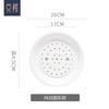 Prato de Cerâmica Jingdezhen Cinza Degradê para Dumpling Personalizado Drenante Grande Prato de Cerâmica para Dumpling Prato de Frutas Doméstico