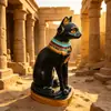 Adornos de Artesanía de Resina del Dios Gato Egipcio Transfronterizos, Decoraciones para el Hogar Estilo Antiguo Regalos, Decoraciones Creativas de Mesa para Entradas