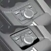 Adecuado para 17-19 Audi A4 panel de pantalla negro piano pegatinas decorativas accesorios de modificación interior