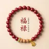 Colección Completa de Pulseras de Cinabrio para el Año del Caballo 2026, Pulseras Moradas de Arena Dorada para Hombre y Mujer, Regalos al por Mayor para Vendedores Ambulantes